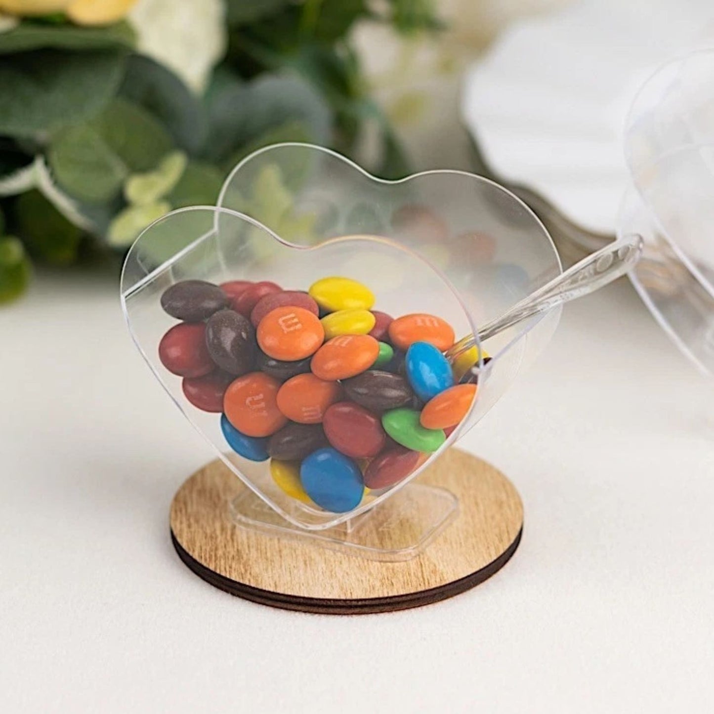 Home Collection  Pack of 24 2oz Clear Heart Shaped Mini Dessert Cups with Spoons