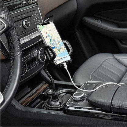 Home Collection Universal Car Mount Adjustable Gooseneck Cup Holder Cradle