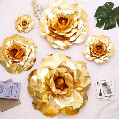 Home Collection Pack of 2 Artificial Large Rose Flower Wall Backdrop 20 Inch