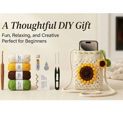 Home Collection Phone Bag Crochet Kit for Beginners