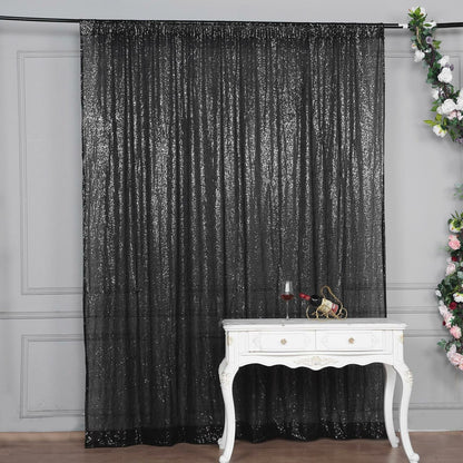 Home Collection Sequined Backdrop Curtain 8x8 ft