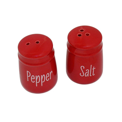 Home Collection Red Ceramic Salt and Pepper Shaker Set 2oz