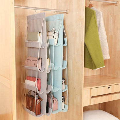 Home Collection Hanging Handbag Purse Organizer 8 Pocket Closet Storage