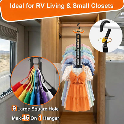 Home Collection Magic Space Saving Hangers with 9 Holes Closet Organizer