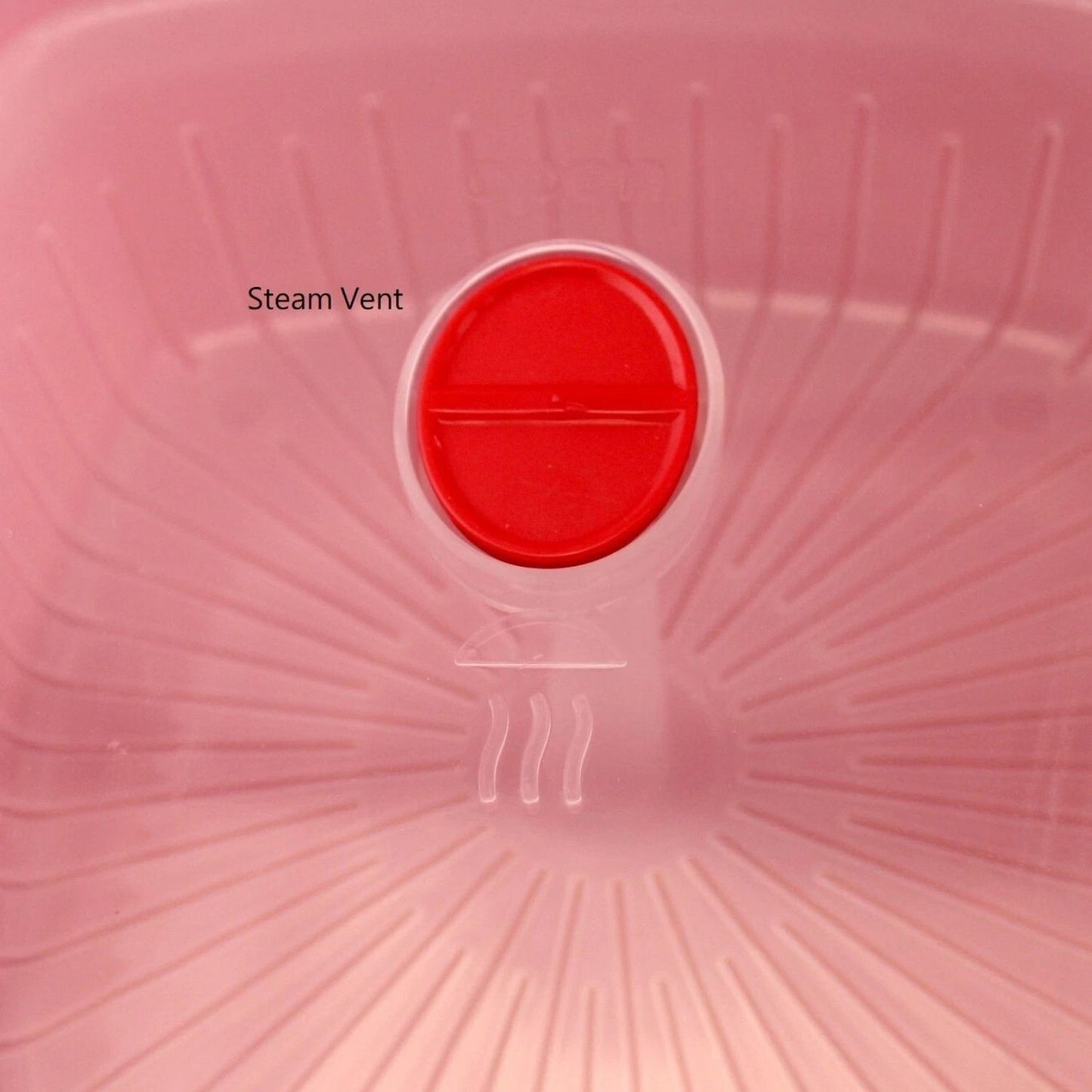 Home Collection Microwave Vegetable Steamer Cooker Red