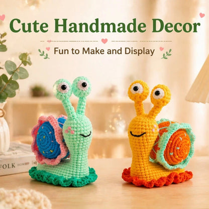 Home Collection Pack of 2 Snail Crochet Kit for Beginners