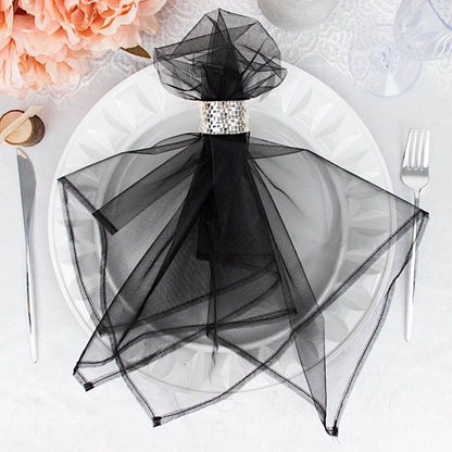Home Collection Pack of 10 Organza Table Napkins 23x23 Inch