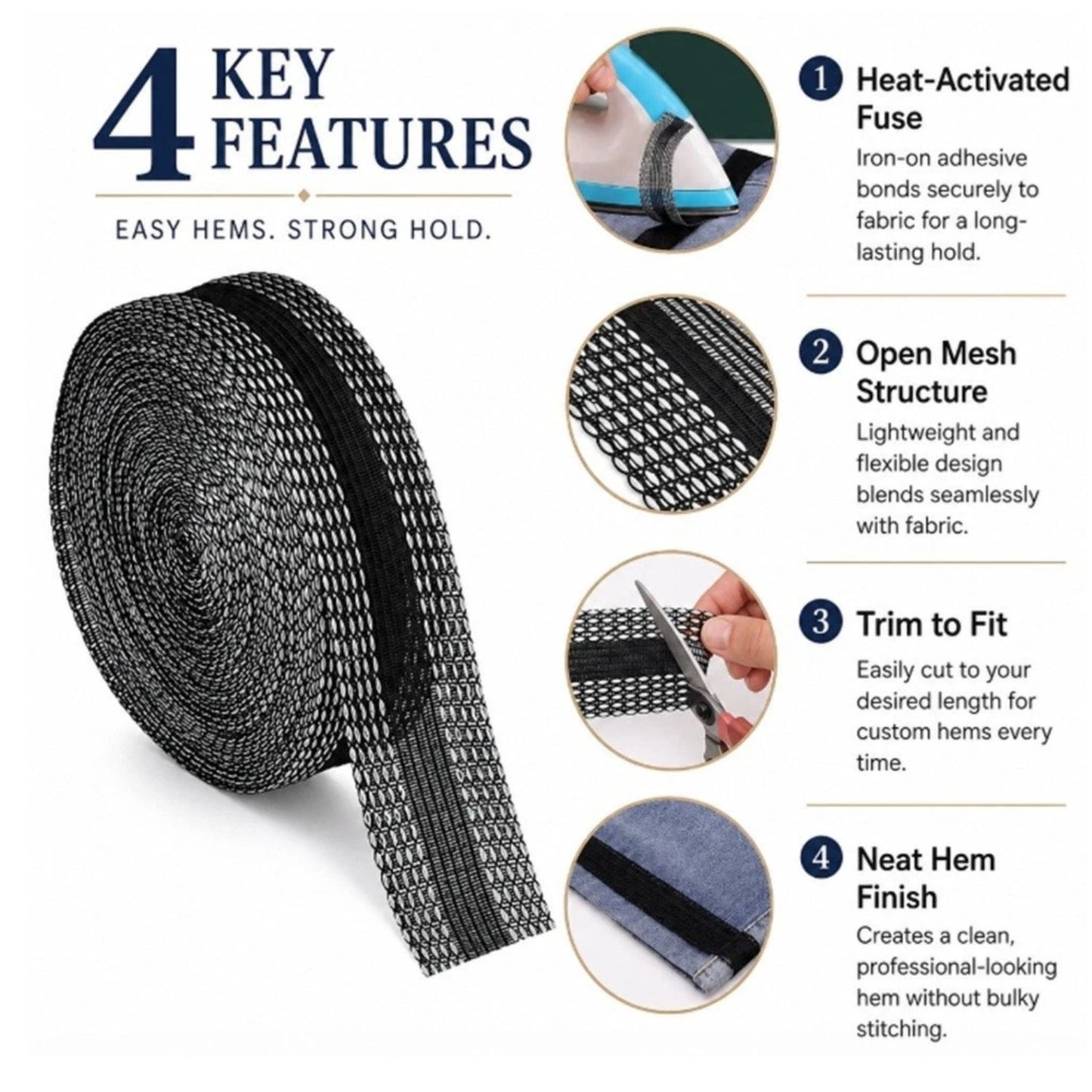 Home Collection 10M Iron On Hemming Tape