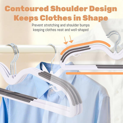 Home Collection 20 Pack Short Neck Plastic Clothes Hangers