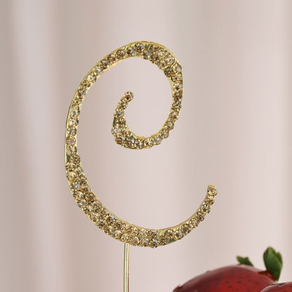 Home Collection Letter Crystal Rhinestone Cake Topper 2.5 Inch