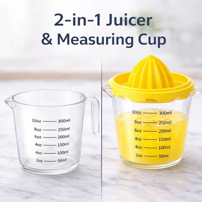 Home Collection Manual Citrus Juicer with 10 oz Measuring Cup