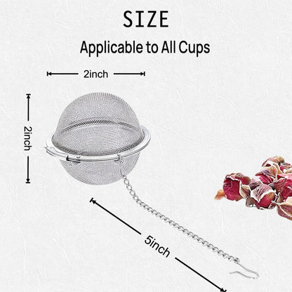 Home Collection Stainless Steel Tea Infuser for Loose Leaf Tea with Chain