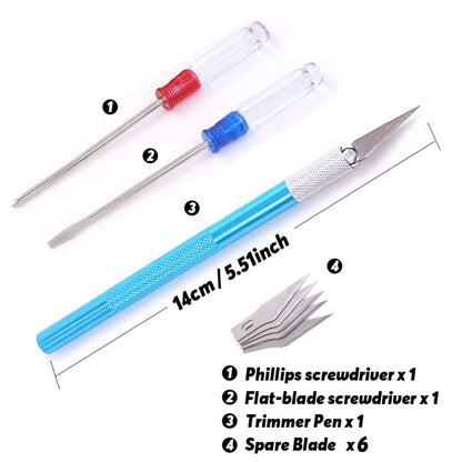 Home Collection Pack of 21 Modeler Basic Tool Kit for Miniatures