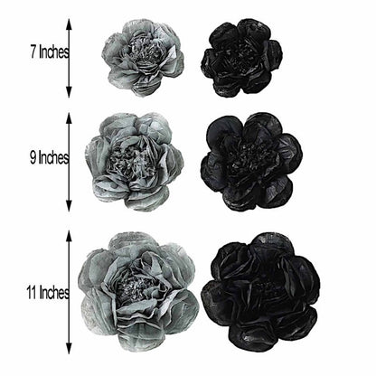 Home Collection Pack of 24 Peonies Paper Tissue Flowers Wall Backdrop