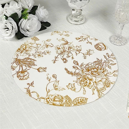 Home Collection Pack of 10 White Cardboard Paper Placemats 13 Inch