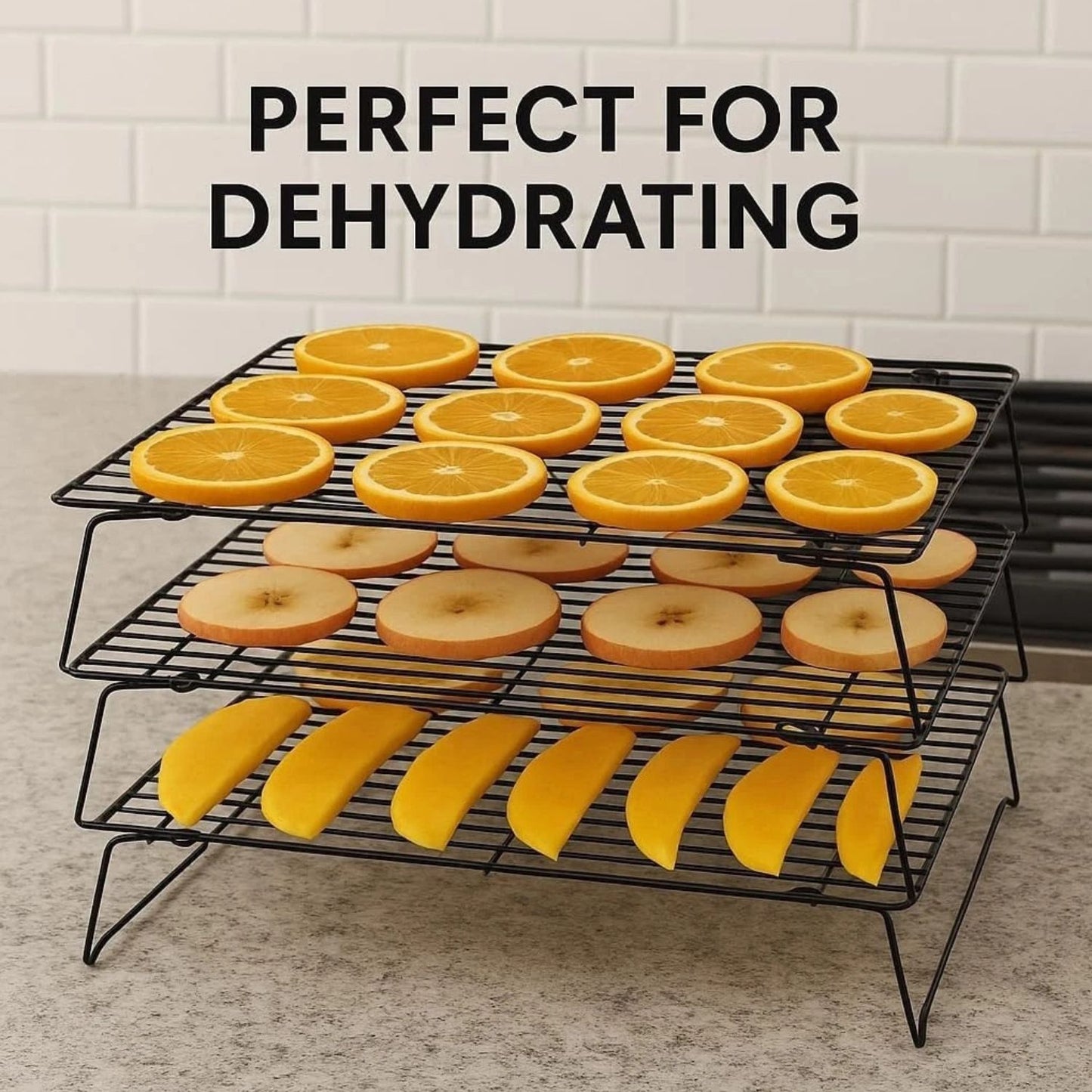 Home Collection 3-Tier Stackable Cooling Rack 15.75" x 10"