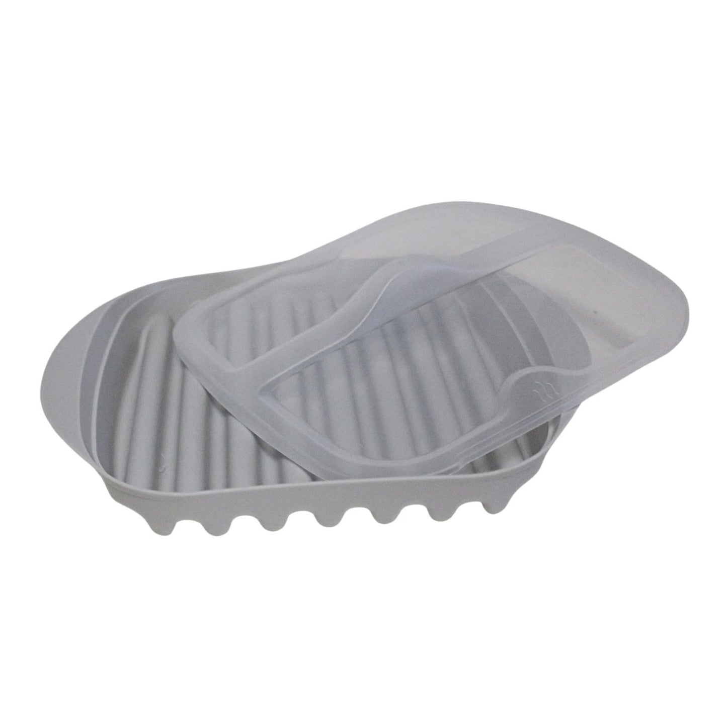 Home Collection Microwave Bacon Sausage and Poultry Cooking Tray with Splatter Lid
