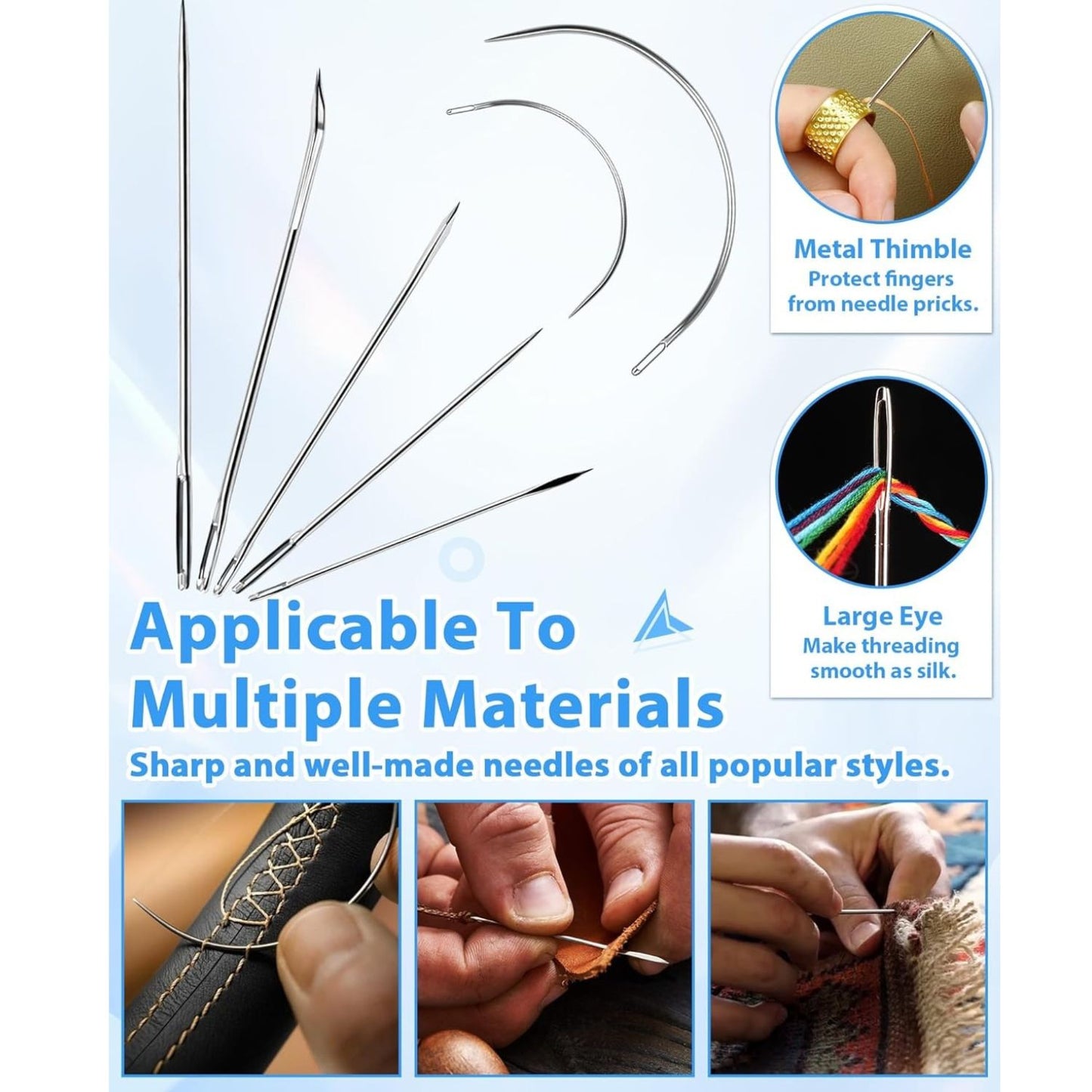 Home Collection 47Pcs Heavy Duty Upholstery Repair Sewing Kit