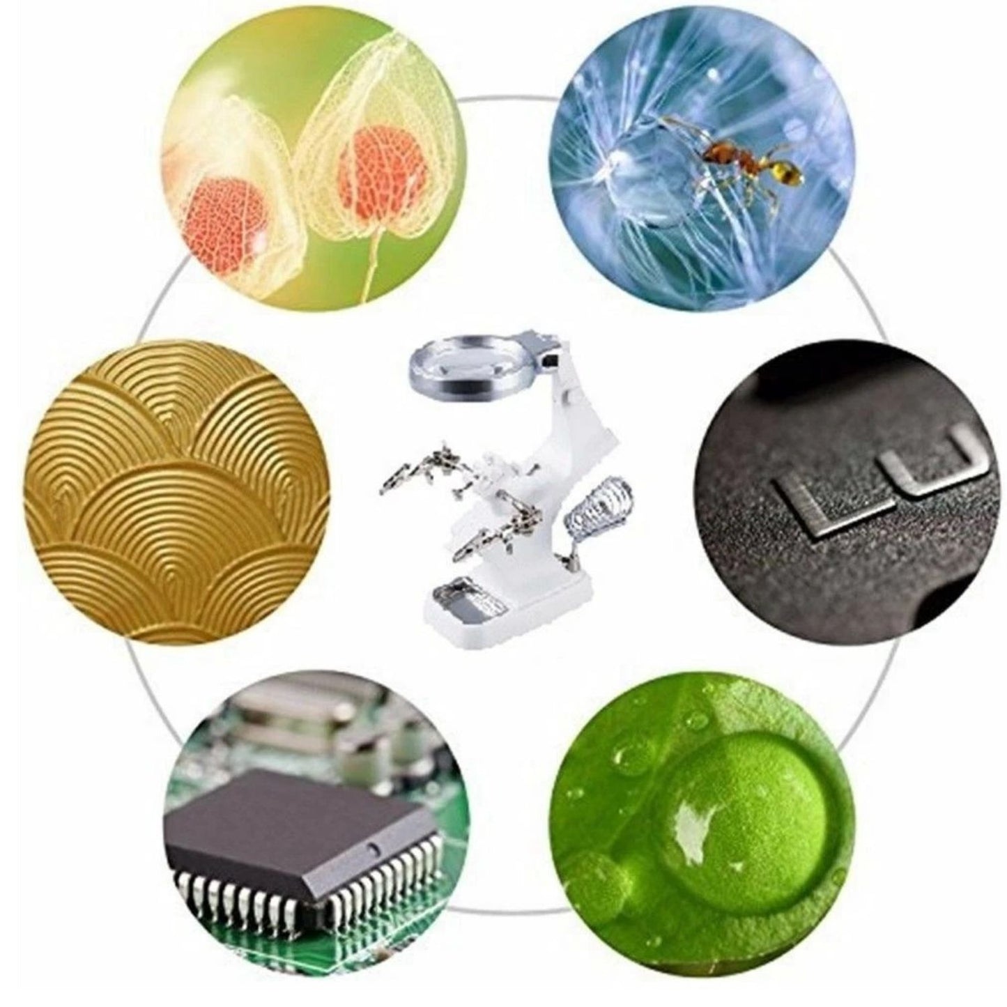 Home Collection Third Hand Soldering Iron Stand with Magnifier