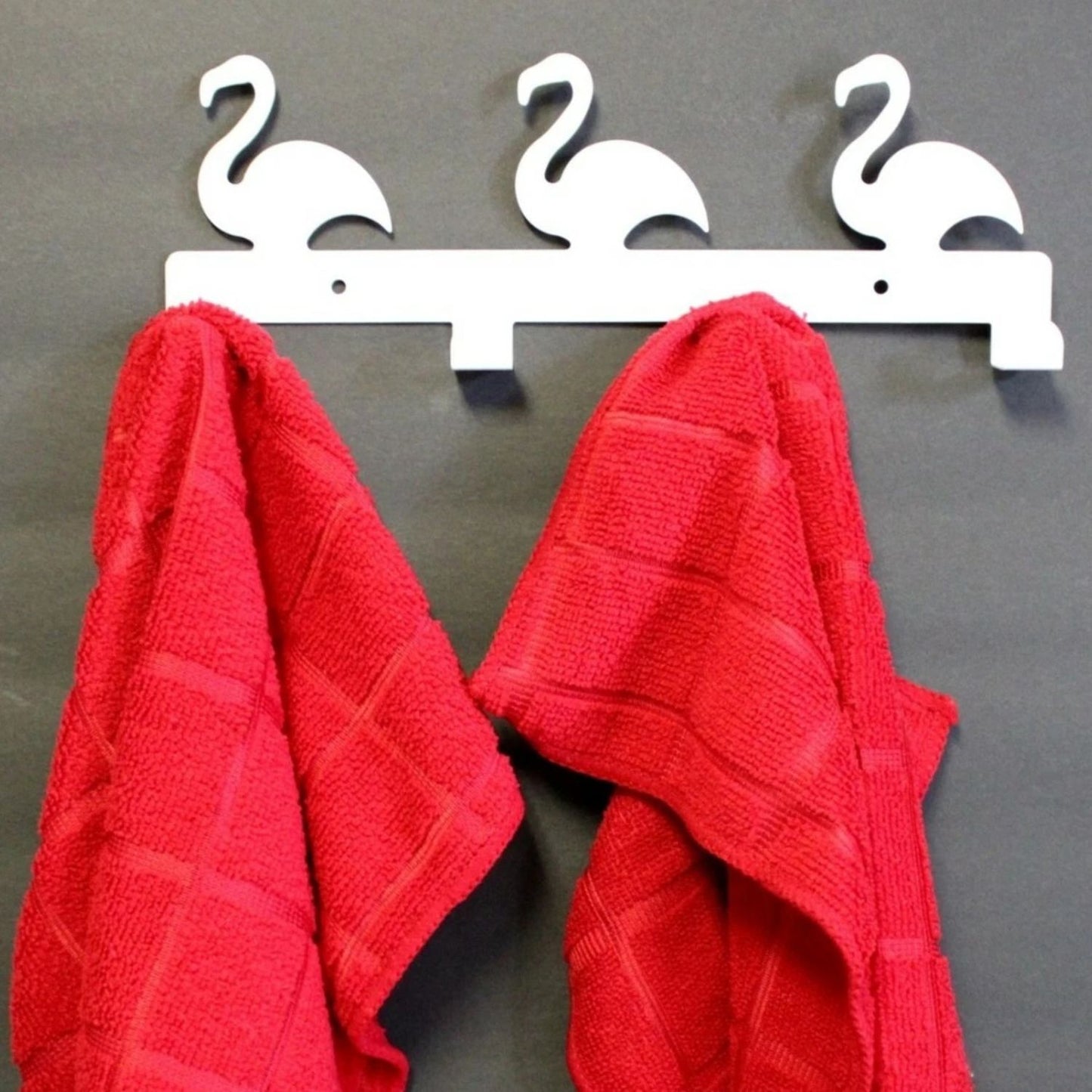 Home Collection Swan Wall Hook Rack 4 Hook Metal Key Holder