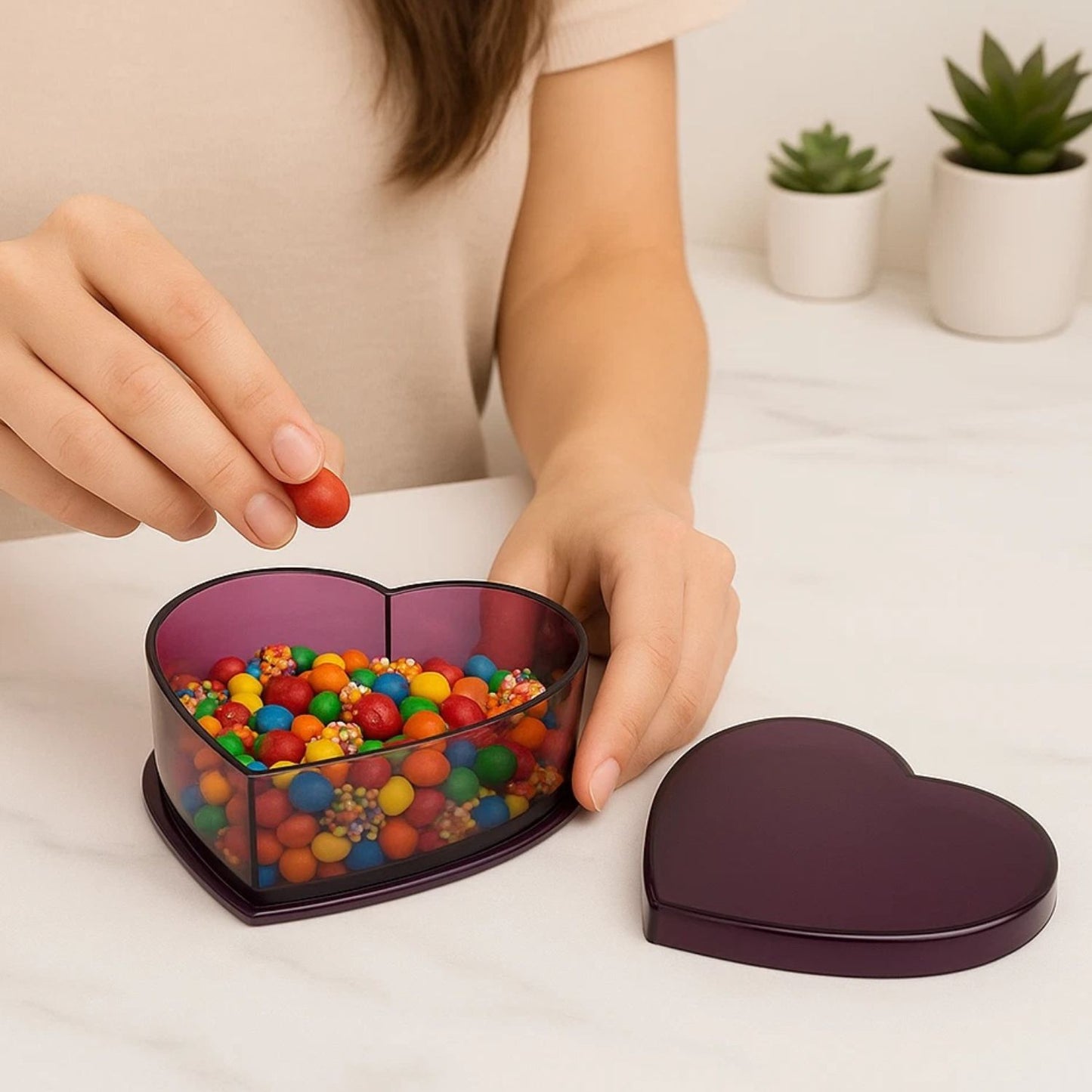 Home Collection Heart Shaped Jewelry Storage Box 4.5 Inch