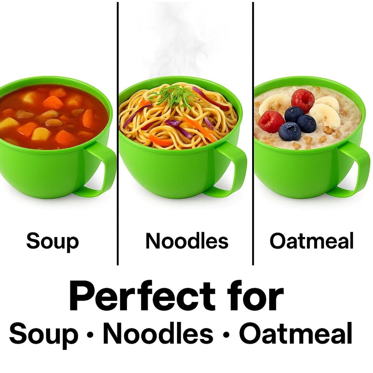 Home Collection Microwave Soup and Noodle Bowl with Lid