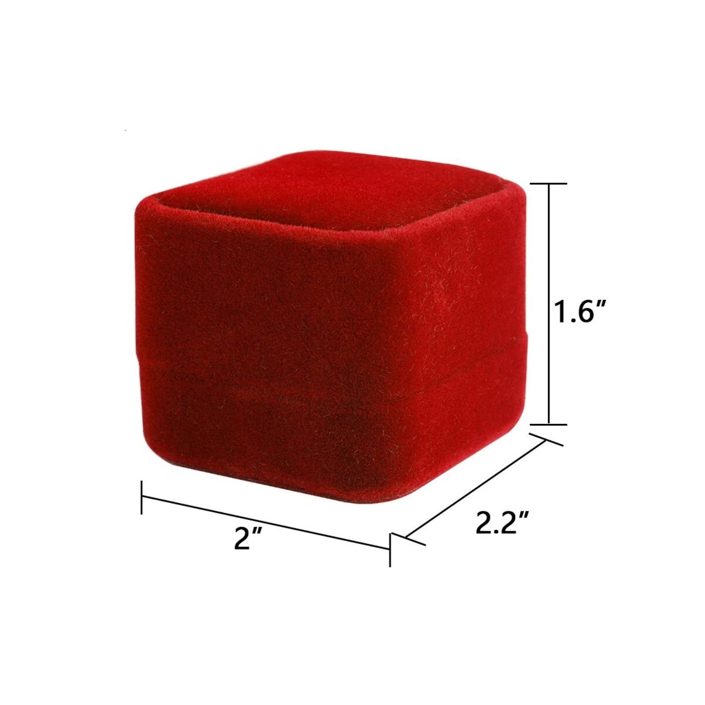 Home Collection 5-Pack Red Velvet Jewelry Gift Boxes