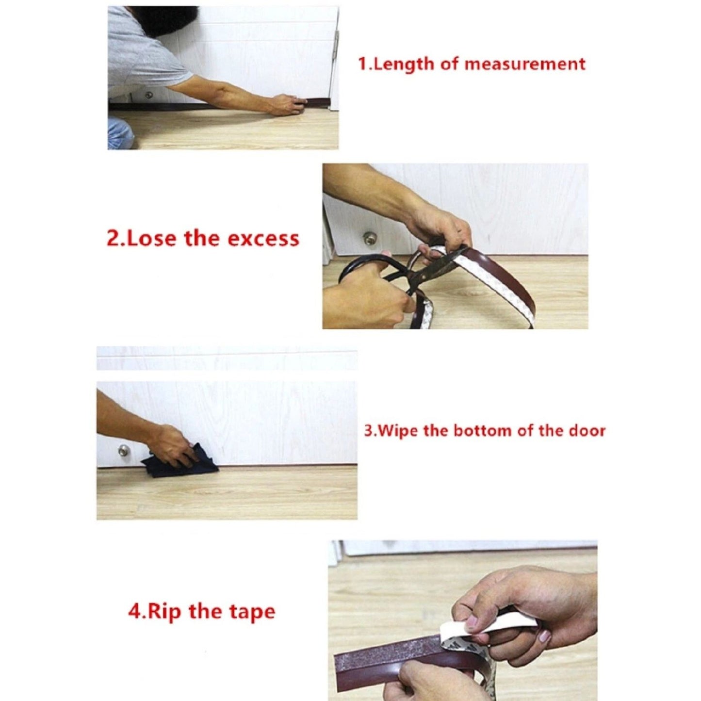 Home Collection Silicone Draught Excluder Strip Seal Tape