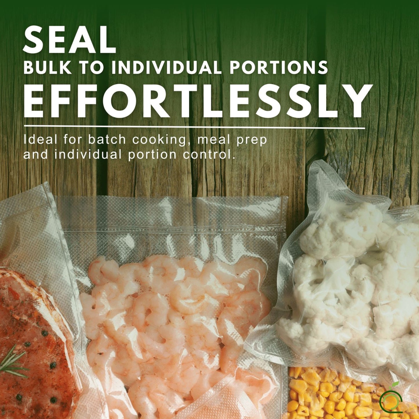 Home Collection Vacuum Sealer Bags 8"x196" Food Saver Roll