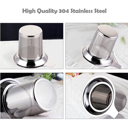Home Collection Stainless Steel Tea Infuser with Silicone Lid Extra Fine Mesh Strainer