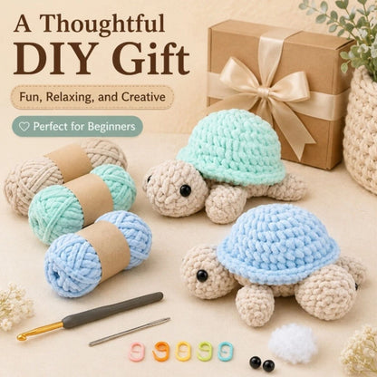 Home Collection Pack of 2 Turtle Crochet Kit for Beginners