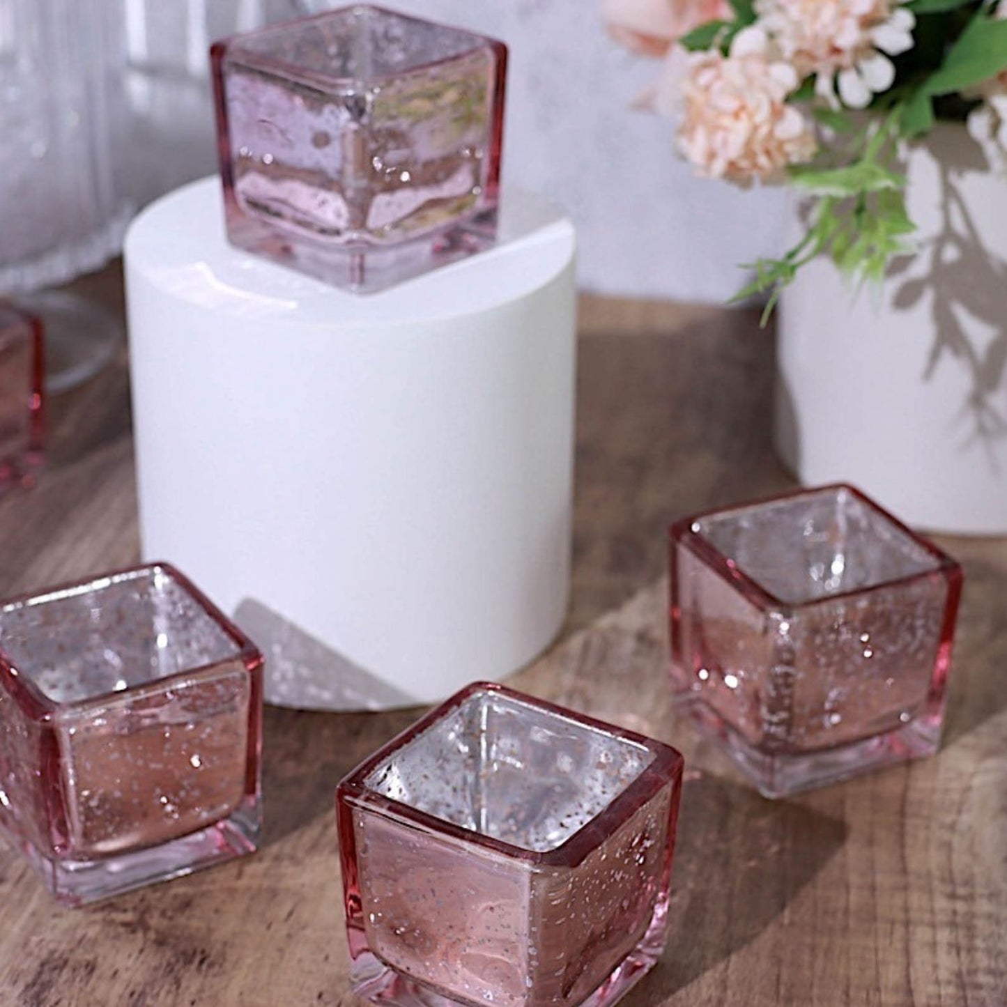 Home Collection 12-Pack 2" Speckled Mercury Glass Votive Candle Holders