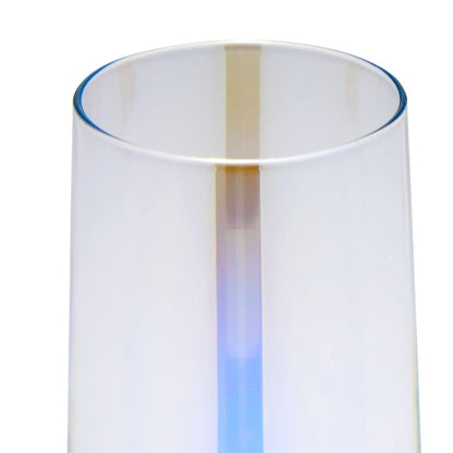 Home Collection 4Pcs Iridescent Stemless Champagne Flutes
