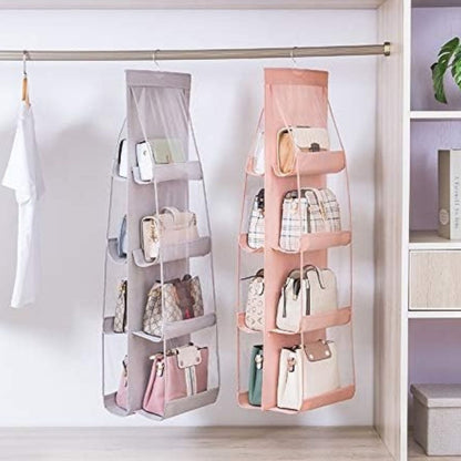 Home Collection Hanging Handbag Purse Organizer 8 Pocket Closet Storage