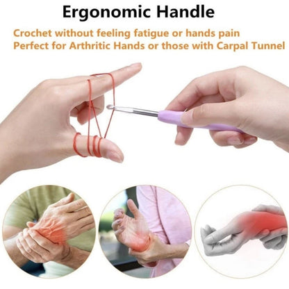Home Collection 14-Piece Crochet Hooks Set 2mm–10mm