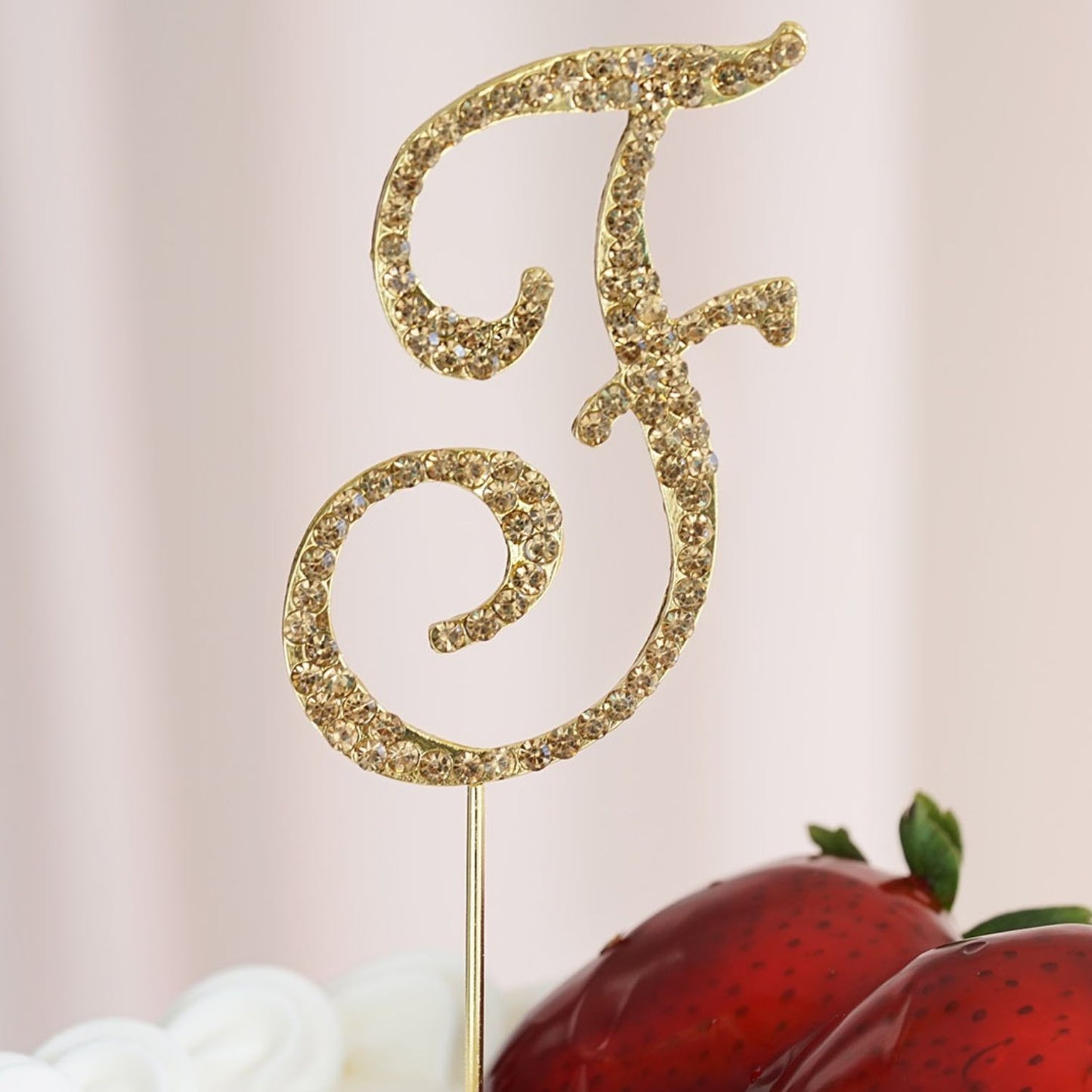 Home Collection Letter Crystal Rhinestone Cake Topper 2.5 Inch