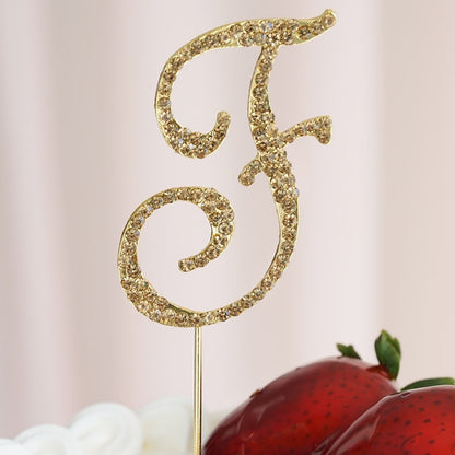 Home Collection Letter Crystal Rhinestone Cake Topper 2.5 Inch