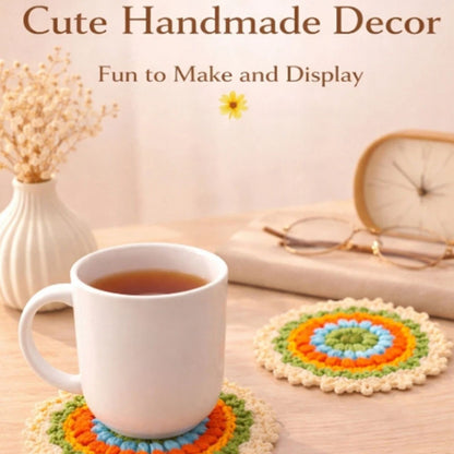 Home Collection Coaster Flower Pot Crochet Kit for Beginners