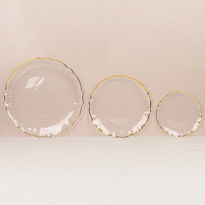 Home Collection 10-Pack Clear Plastic Dinner Salad Plates 7"