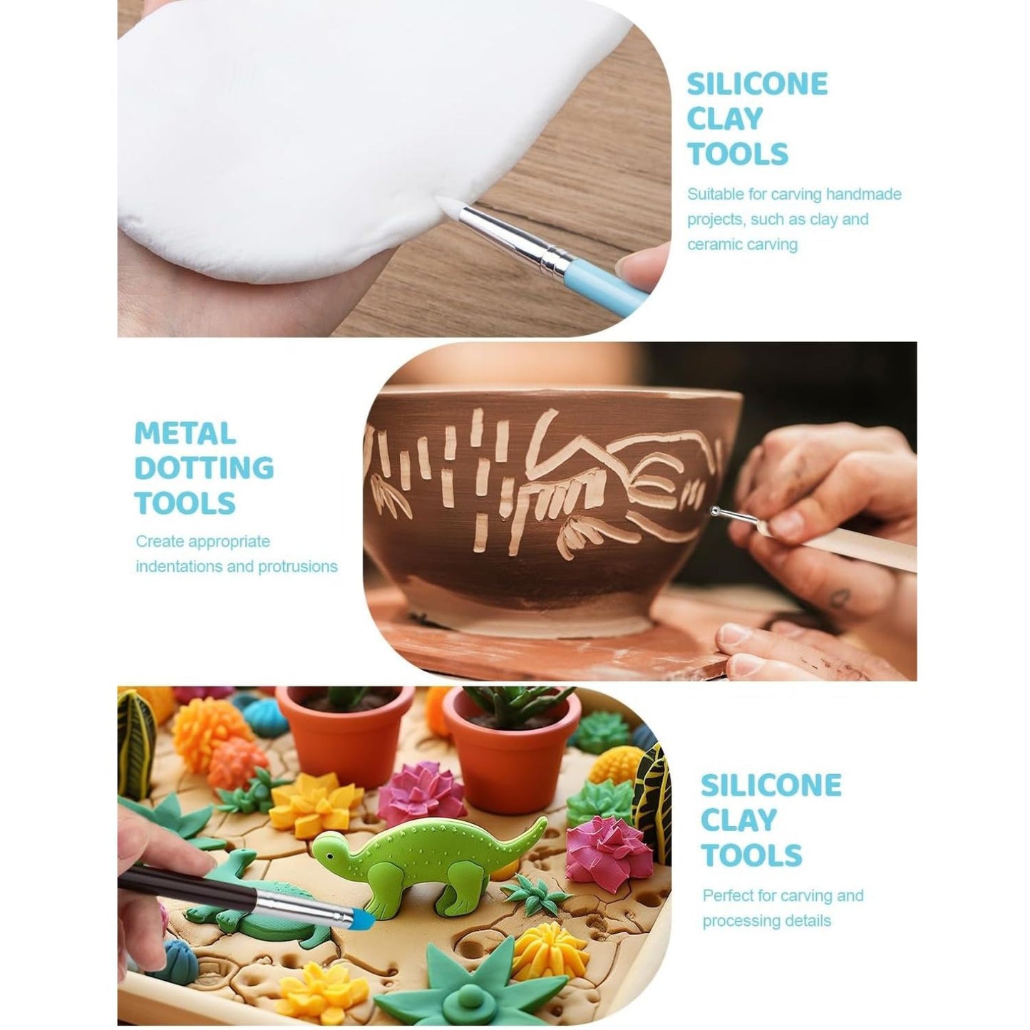 Home Collection 20PCS Clay Sculpting Tools Kit