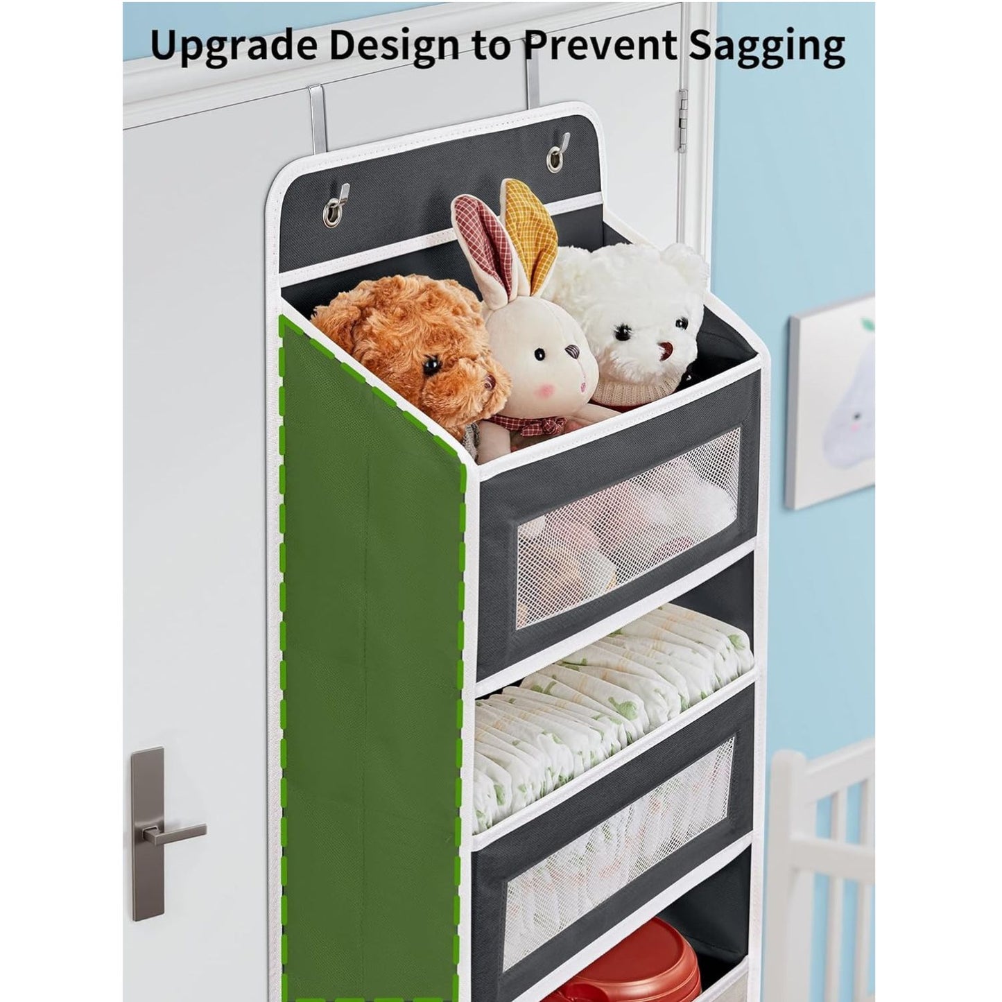 Home Collection 5-Shelf Over the Door Organizer Storage with Large Pockets