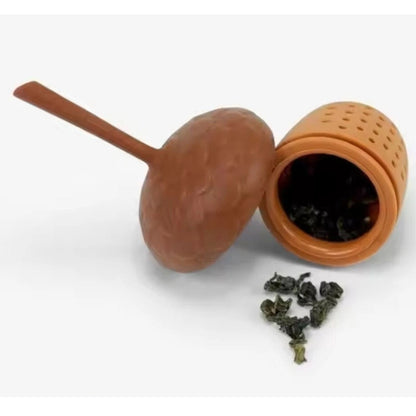 Home Collection Long Handle Pine Cone Silicone Tea Infuser
