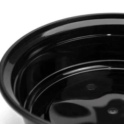 Home Collection 24 oz Plastic Round Meal Prep Containers with Lids