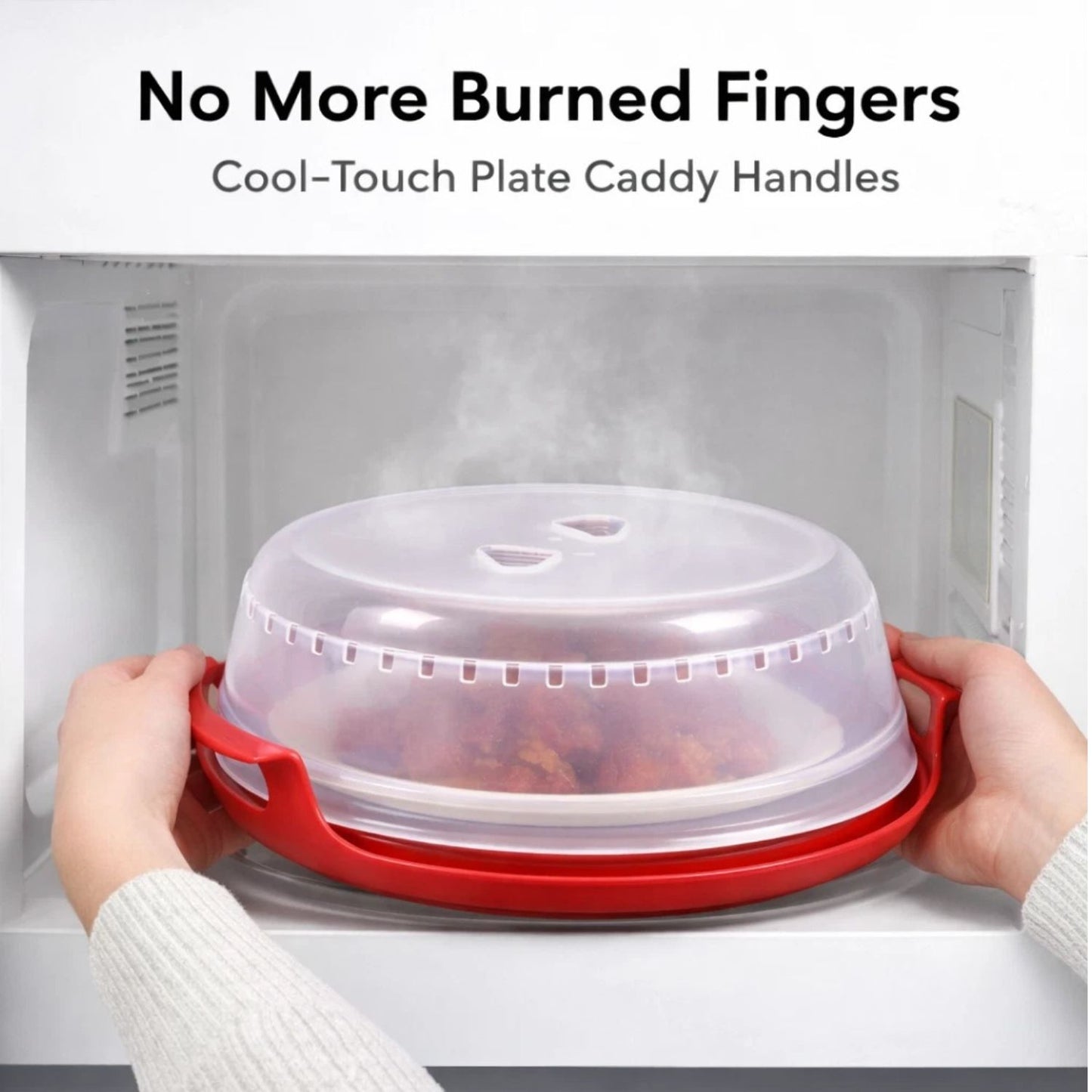 Home Collection Pack of 2 Microwave Splatter Cover Guard 10.5 Inch