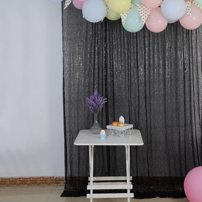 Home Collection Sequined Backdrop Curtain 8x8 ft