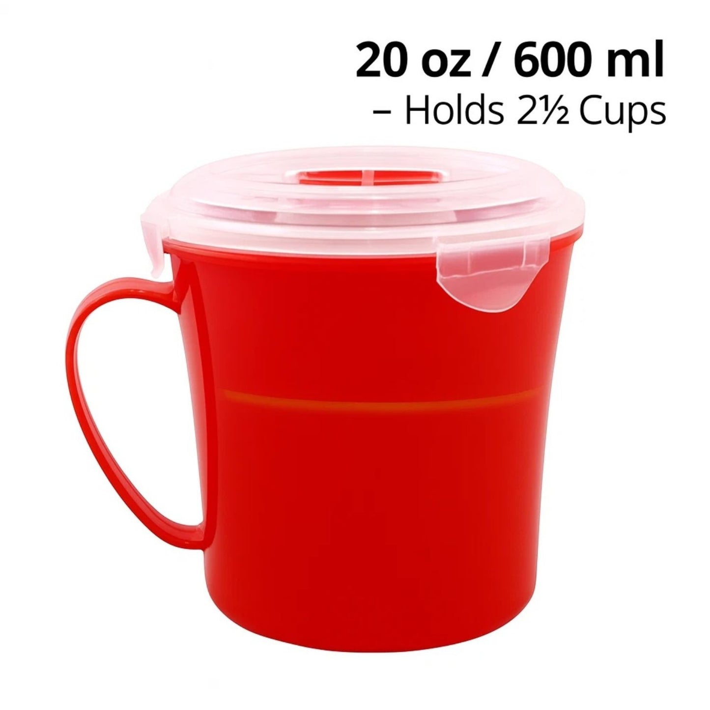 Home Collection 20oz Microwave Soup Mug with Steam Vent Lid
