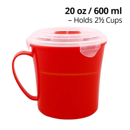 Home Collection 20oz Microwave Soup Mug with Steam Vent Lid