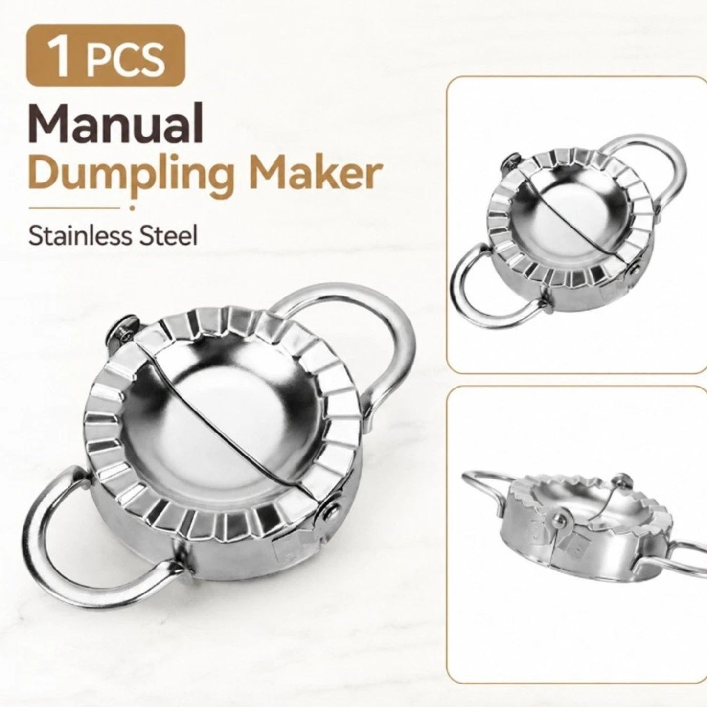 Home Collection Stainless Steel Dumpling Maker Press Mold