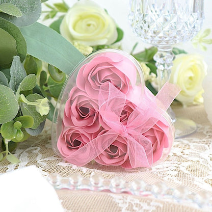 Home Collection Pack of 24 Scented Rose Soap Gift Boxes with Ribbons