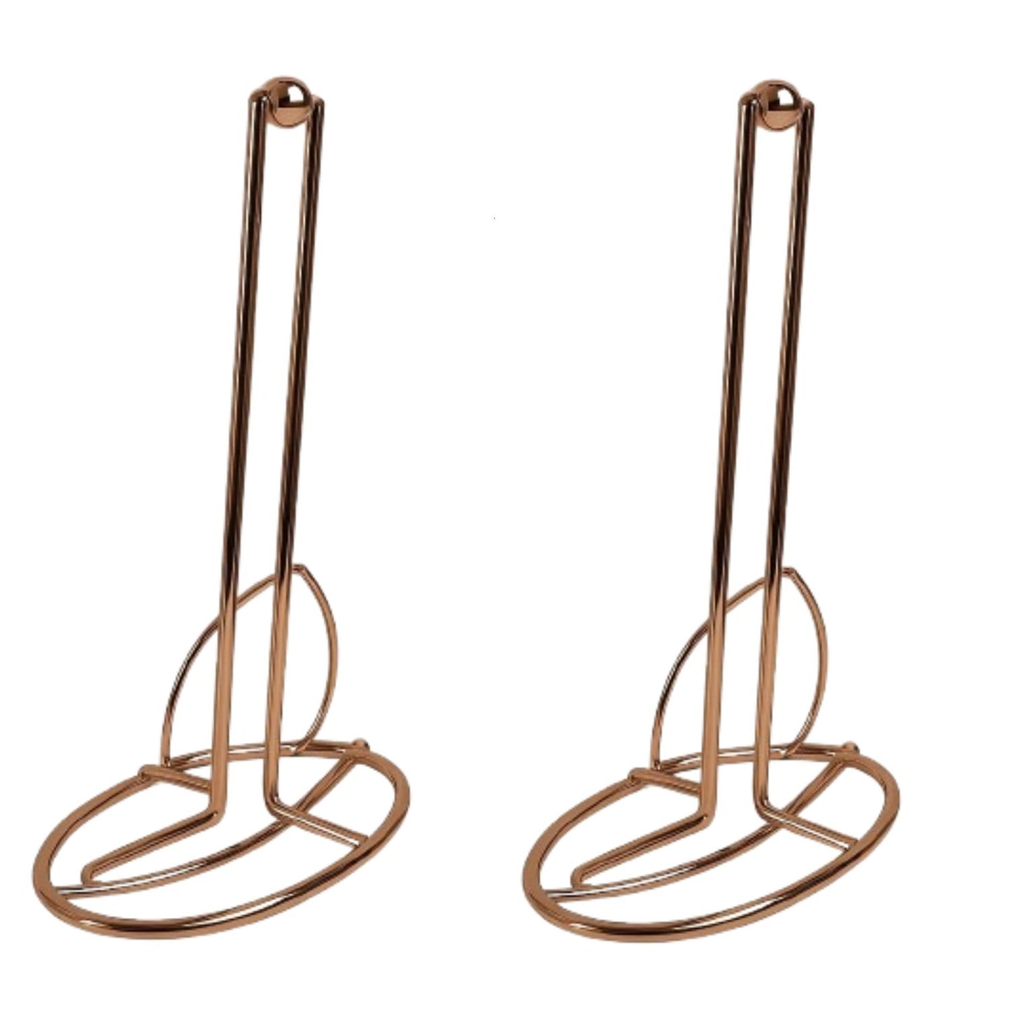 Home Collection Countertop Rose Gold Steel Paper Towel Holder